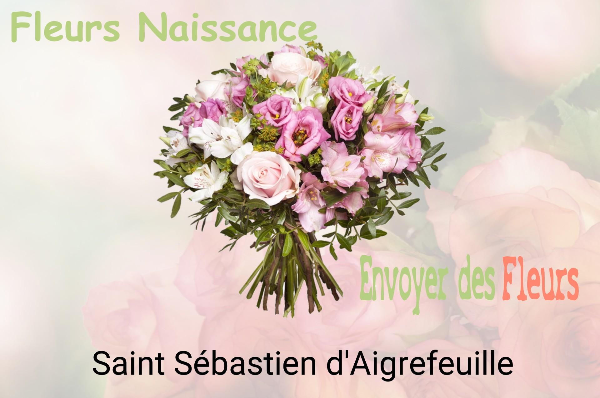 Bouquet de fleurs de naissance livré à Saint-Sébastien-d'Aigrefeuille